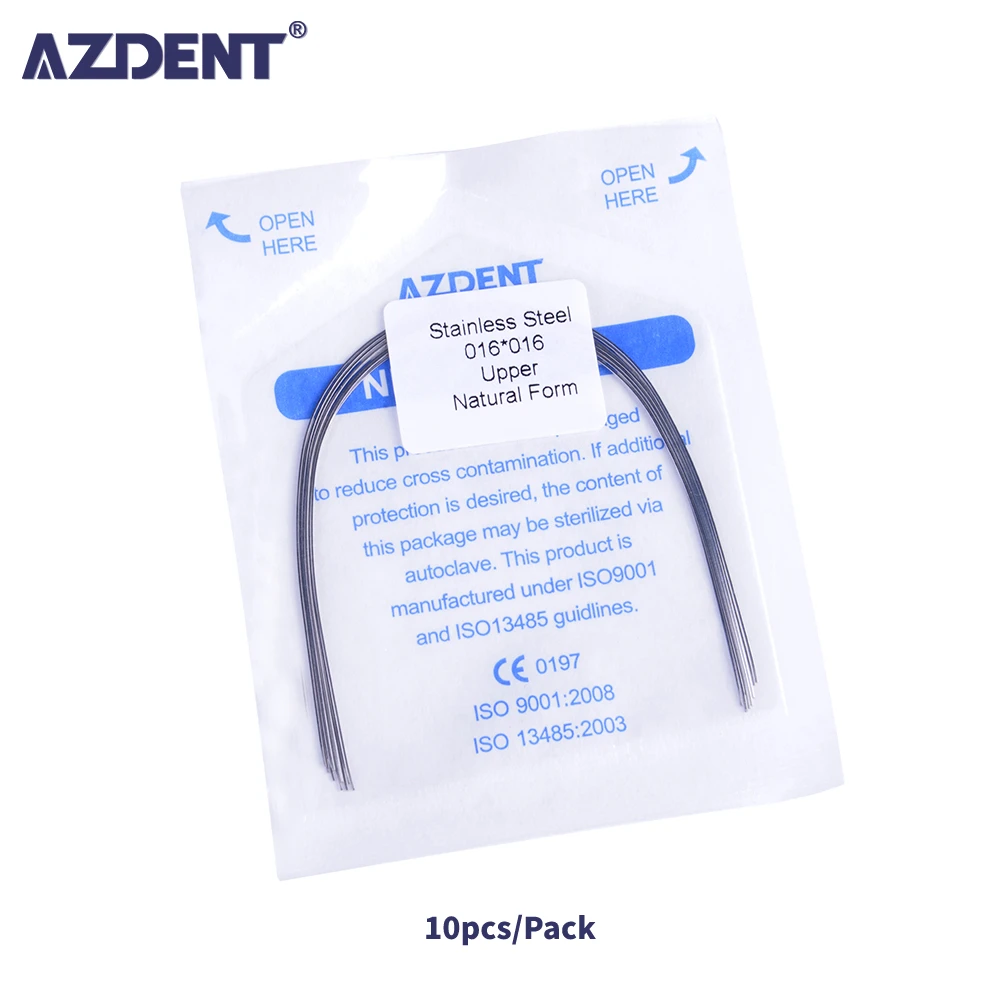 10pcs/Pack AZDENT Dental Stainless Steel Arch Wire Rectangular Natural Form Orthodontic Archwire Lower/Upper
10pcs/Pack AZDENT Dental Stainless Steel Arch Wire Rectangular Natural Form Orthodontic Archwire Lower/Upper