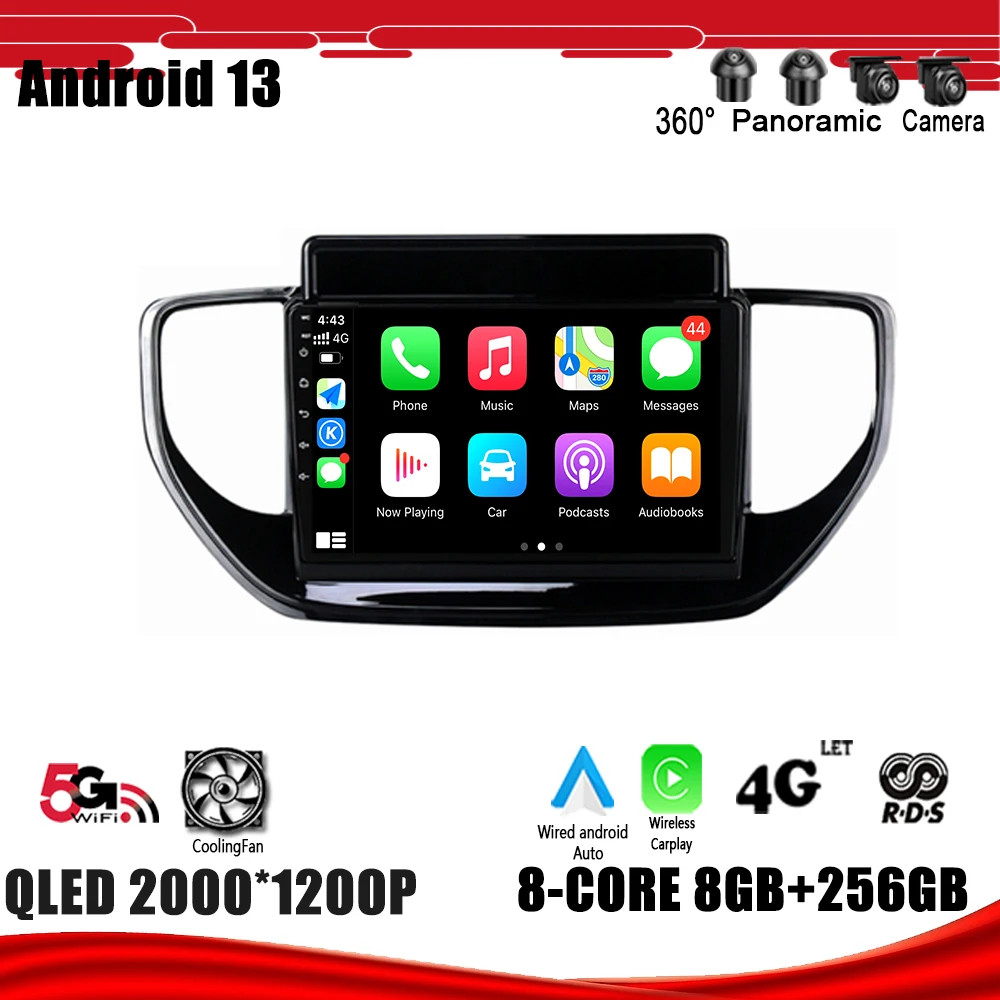 Car Radio Multimedia Player For Hyundai Solaris Accent 2 II 2020 - 2021 Navigation GPS DSP Carplay WIFI Android 13
Car Radio Multimedia Player For Hyundai Solaris Accent 2 II 2020 - 2021 Navigation GPS DSP Carplay WIFI Android 13