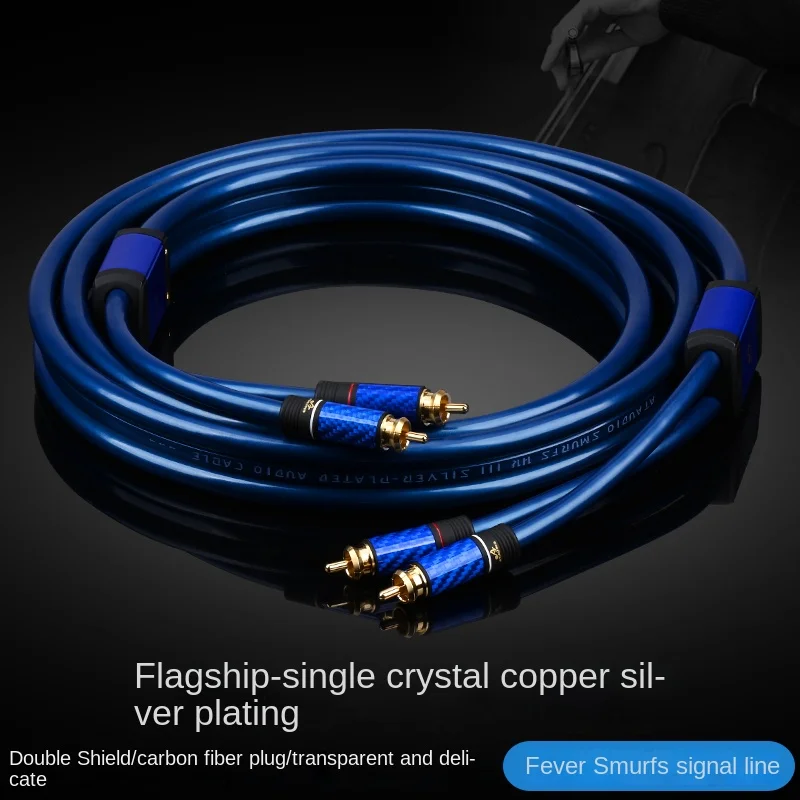 ATA Single Crystal Copper Silver Plated Fever Signal Cable HiFi Dual Lotus Head Audio Cable High-end Rca Cable
ATA Single Crystal Copper Silver Plated Fever Signal Cable HiFi Dual Lotus Head Audio Cable High-end Rca Cable