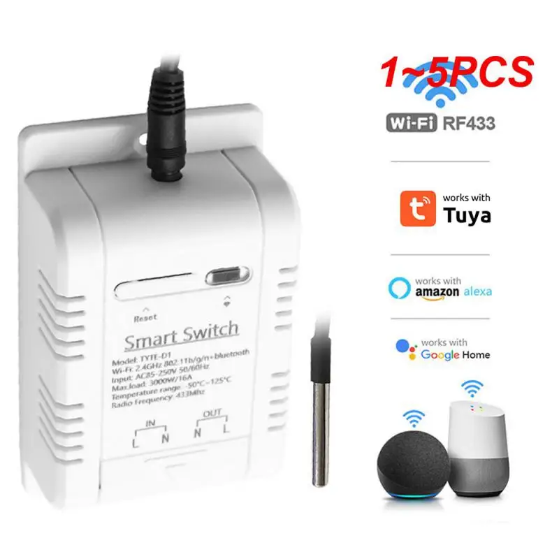 1~5PCS Tuya WiFi Temperature Switch 16A 3000W with Energy Consumption Monitoring Intelligent Thermostat Work with Alexa
1~5PCS Tuya WiFi Temperature Switch 16A 3000W with Energy Consumption Monitoring Intelligent Thermostat Work with Alexa