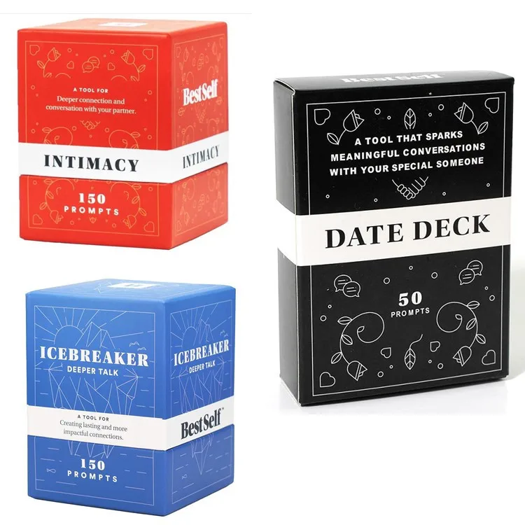 2022 Season's Popular Intimacy Deck By Best Self- Full English Romantic Couple Board Game Cards Affectionate Dialogue Party Gift
2022 Season's Popular Intimacy Deck By Best Self- Full English Romantic Couple Board Game Cards Affectionate Dialogue Party Gift