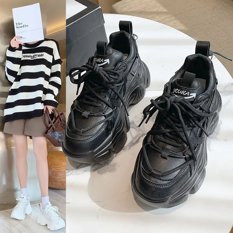 Platform Women High Heels Sneakers Women's Casual Dad Shoes Fashion Chunky Sneakers Woman Thick Sole Sport Shoes
Platform Women High Heels Sneakers Women's Casual Dad Shoes Fashion Chunky Sneakers Woman Thick Sole Sport Shoes