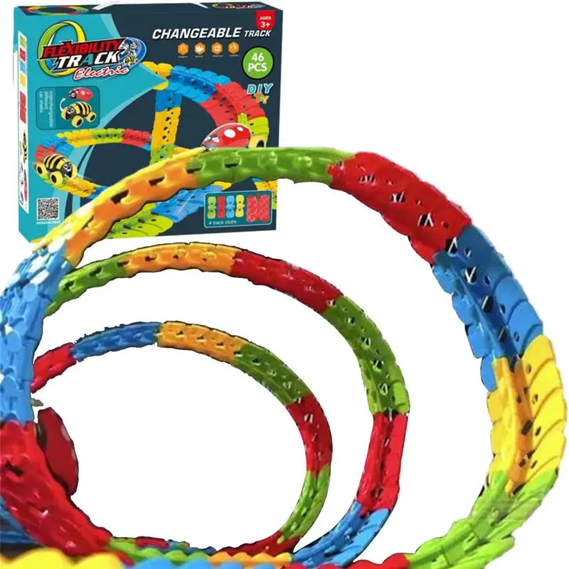 Electric Car Track Changeable Flexible Railway Track Toy Set LED Flash Light Soft Assemble DIY Bend Race Track Toys For Children
Electric Car Track Changeable Flexible Railway Track Toy Set LED Flash Light Soft Assemble DIY Bend Race Track Toys For Children