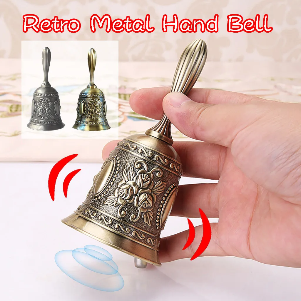 Retro Hand Call Bell Multi-Purpose Bell Ornament Craft Wedding Decoration Alarm School Church Classroom Hotel Vintage Home Decor
Retro Hand Call Bell Multi-Purpose Bell Ornament Craft Wedding Decoration Alarm School Church Classroom Hotel Vintage Home Decor