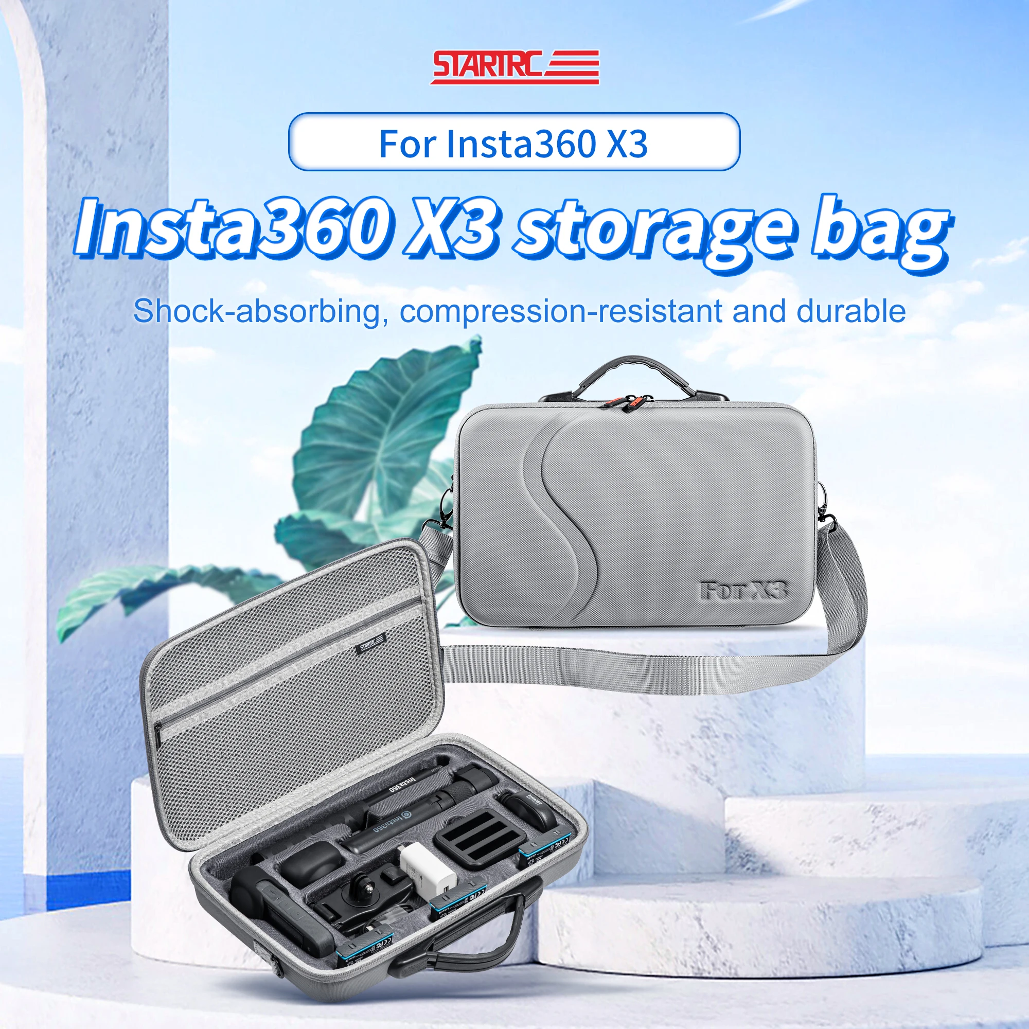 Accessories For Insta360 X3 storage bag Insta360 X3 action camera set bag storage bag oblique cross handbag carrying bag
Accessories For Insta360 X3 storage bag Insta360 X3 action camera set bag storage bag oblique cross handbag carrying bag
