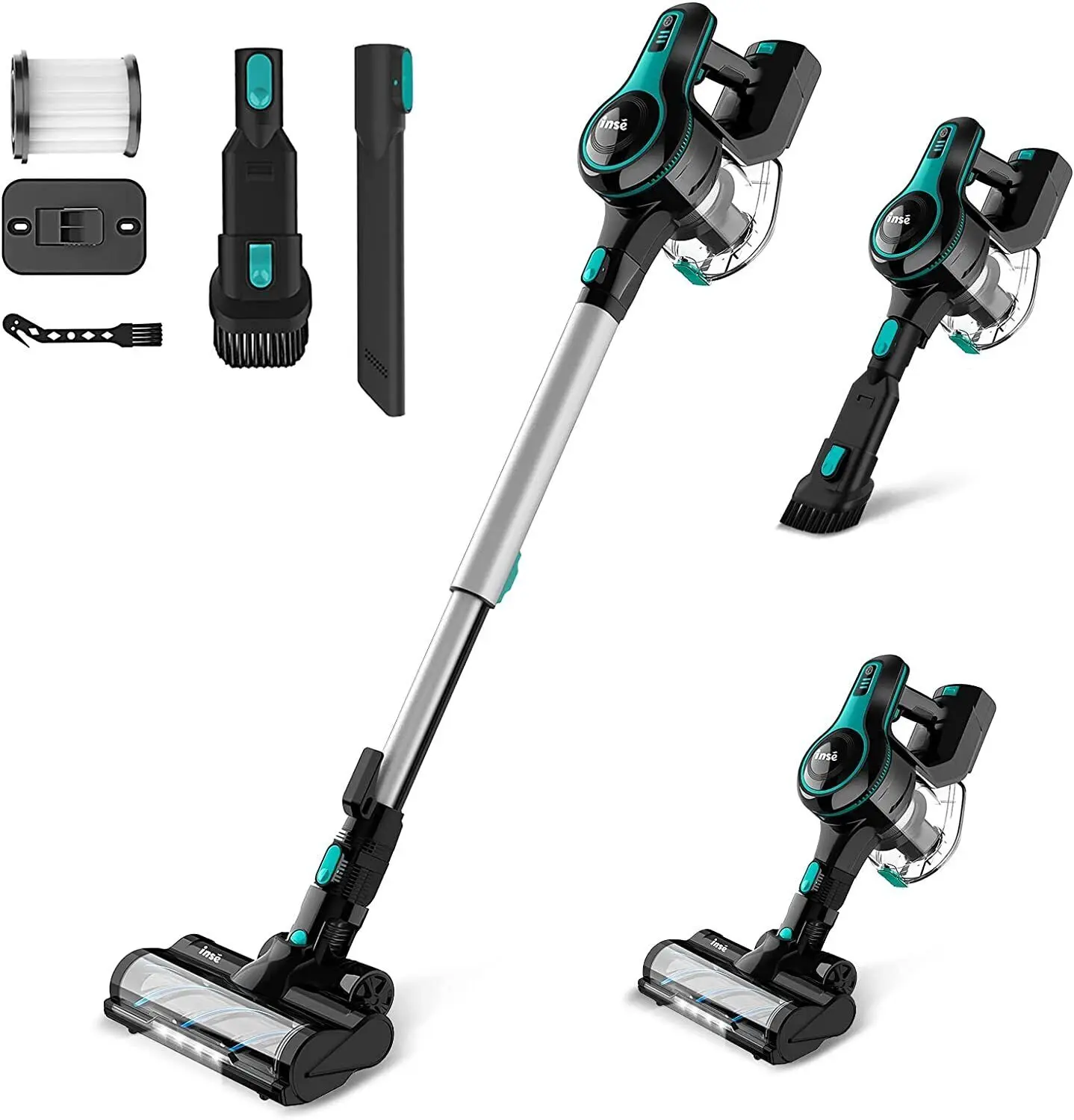 INSE S610 25KPa Stick Cordless Vacuum Cleaner, up to 45mins Runtime, 9-in-1 Stick Vac for Hardwood Floor Pet Hair Home Car
INSE S610 25KPa Stick Cordless Vacuum Cleaner, up to 45mins Runtime, 9-in-1 Stick Vac for Hardwood Floor Pet Hair Home Car