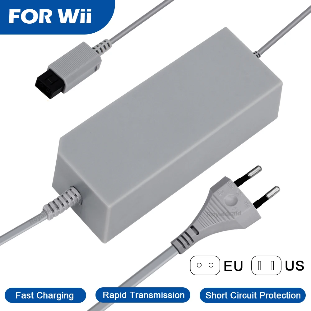 NEW For Wii Game Console AC Adapter 100-240V 12V 3.7A Home Wall Power Supply AC Charger Adapter EU US Plug High Quality NEW For Wii Game Console AC Adapter 100-240V 12V 3.7A Home Wall Power Supply AC Charger Adapter EU US Plug High Quality