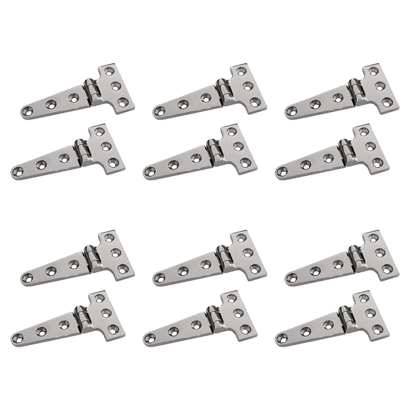 12 PCS Heavy Duty T Hinge 316 Stainless Steel Marine Grade Casting Hinge Door Hatch Hinge Boat
12 PCS Heavy Duty T Hinge 316 Stainless Steel Marine Grade Casting Hinge Door Hatch Hinge Boat