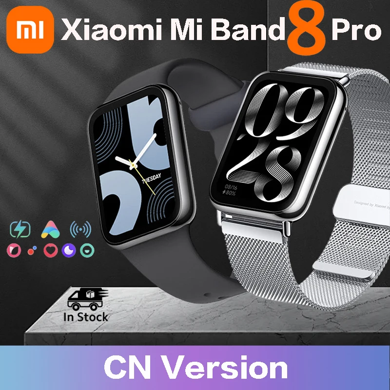 

Xiaomi Mi Band 8 Pro GPS Smart Bracelet 1.74'' AMOLED Screen Blood Oxygen Fitness Sensors Tracker Waterproof Smart Band 8 Pro