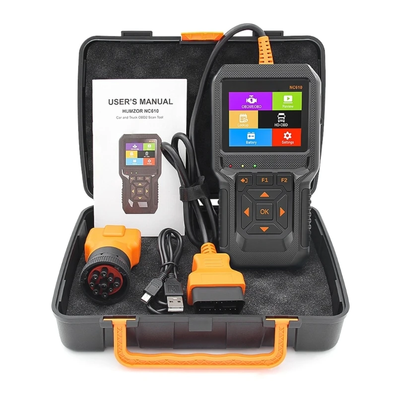 NC610 OBD Scanner Auto Engine Light Fault Code Reader Multi-language Diagnostic Scanner with Digital Display for Vehicle
NC610 OBD Scanner Auto Engine Light Fault Code Reader Multi-language Diagnostic Scanner with Digital Display for Vehicle