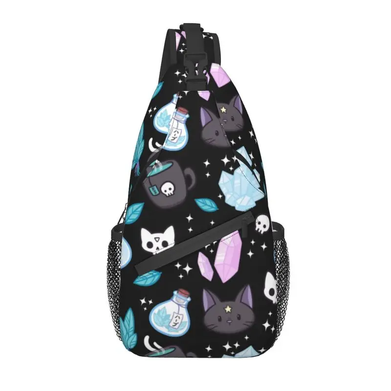Herb Witch Sling Bag for Men Cool Halloween Witchy Spooky Cat Shoulder Crossbody Chest Backpack Traveling Daypack
Herb Witch Sling Bag for Men Cool Halloween Witchy Spooky Cat Shoulder Crossbody Chest Backpack Traveling Daypack