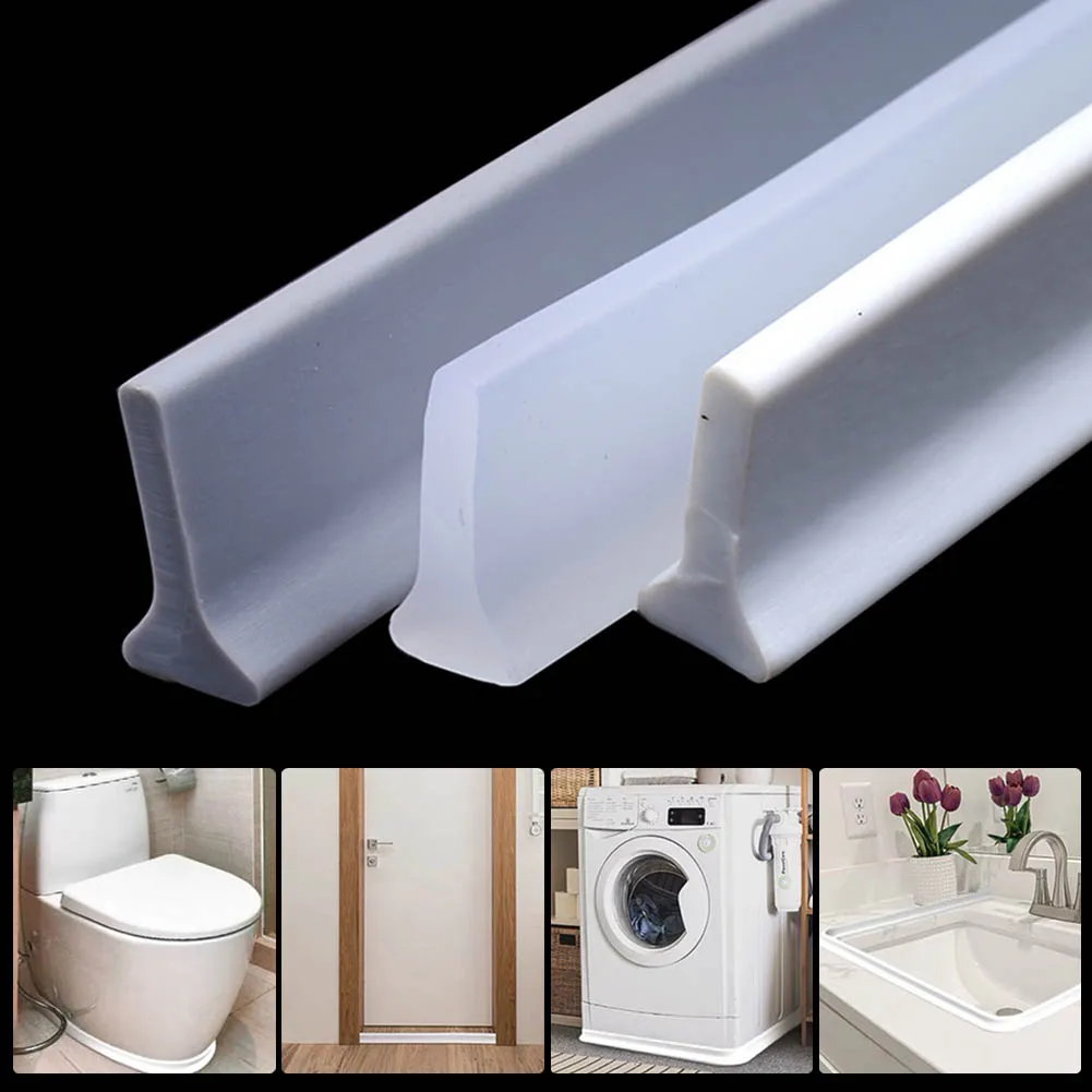 5M Bathroom Water Stopper Silicone Retaining Strip Water Shower Dam Flood Barrier Dry And Wet Separation Blocker Water Barrier
5M Bathroom Water Stopper Silicone Retaining Strip Water Shower Dam Flood Barrier Dry And Wet Separation Blocker Water Barrier