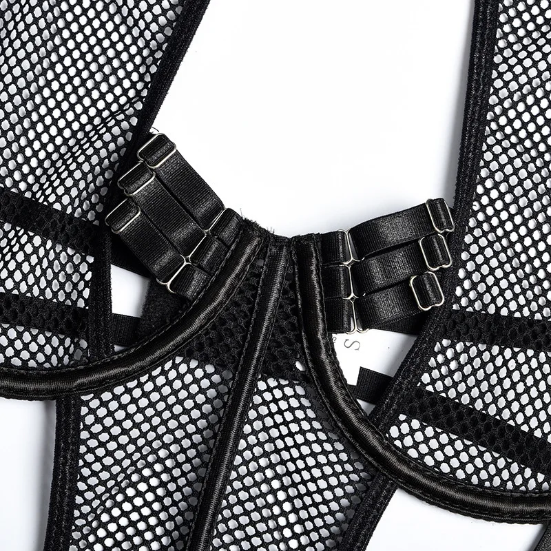 Costumes Sexuels Porno en Maille Sexy, Tenue SissyTeddy, Bandages, 7.0 6