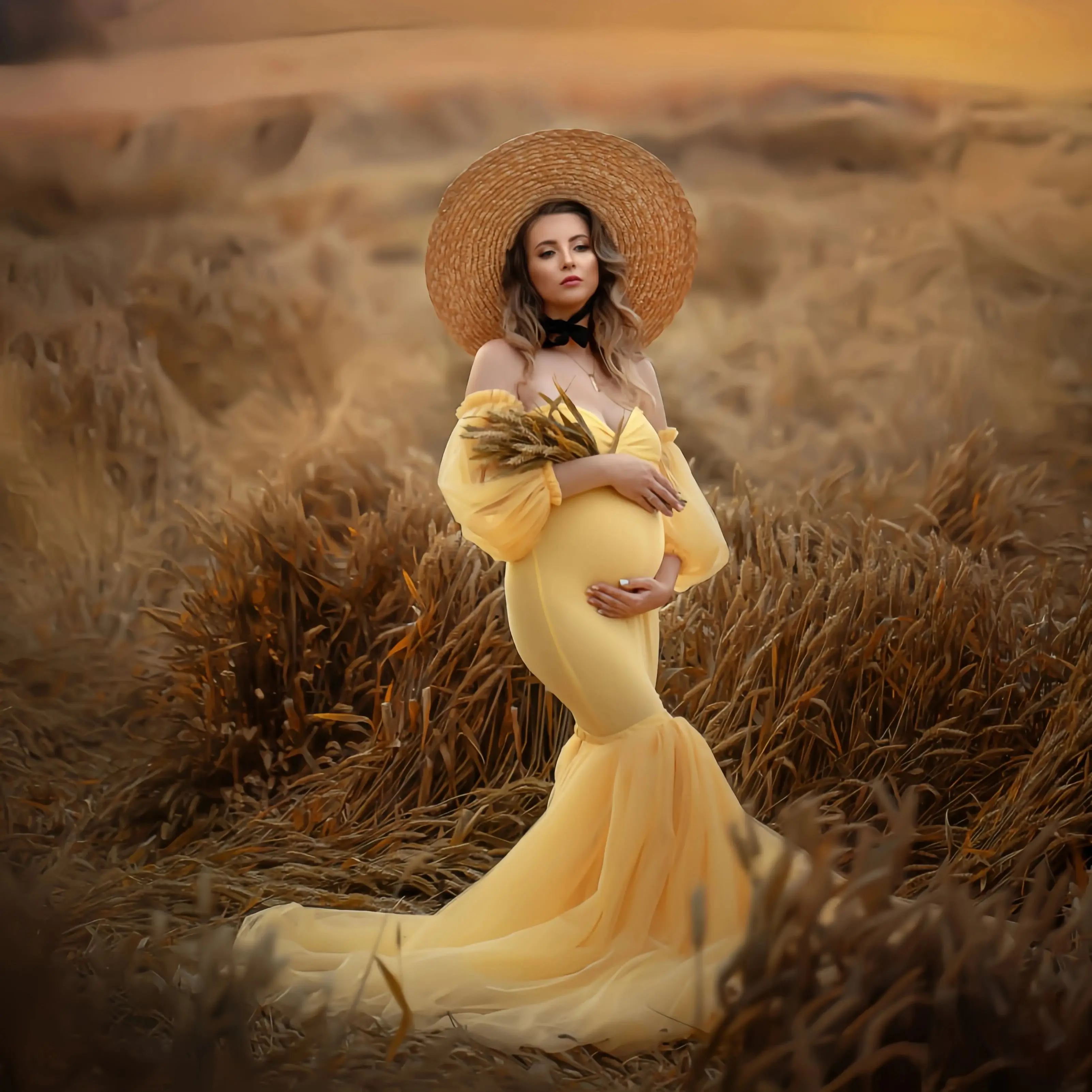 Morden Yellow Maternity Robes For Photoshoot Sweetheart Mermaid Women Gowns Babyshower Long Ruched Shooting Party Dresses
Morden Yellow Maternity Robes For Photoshoot Sweetheart Mermaid Women Gowns Babyshower Long Ruched Shooting Party Dresses