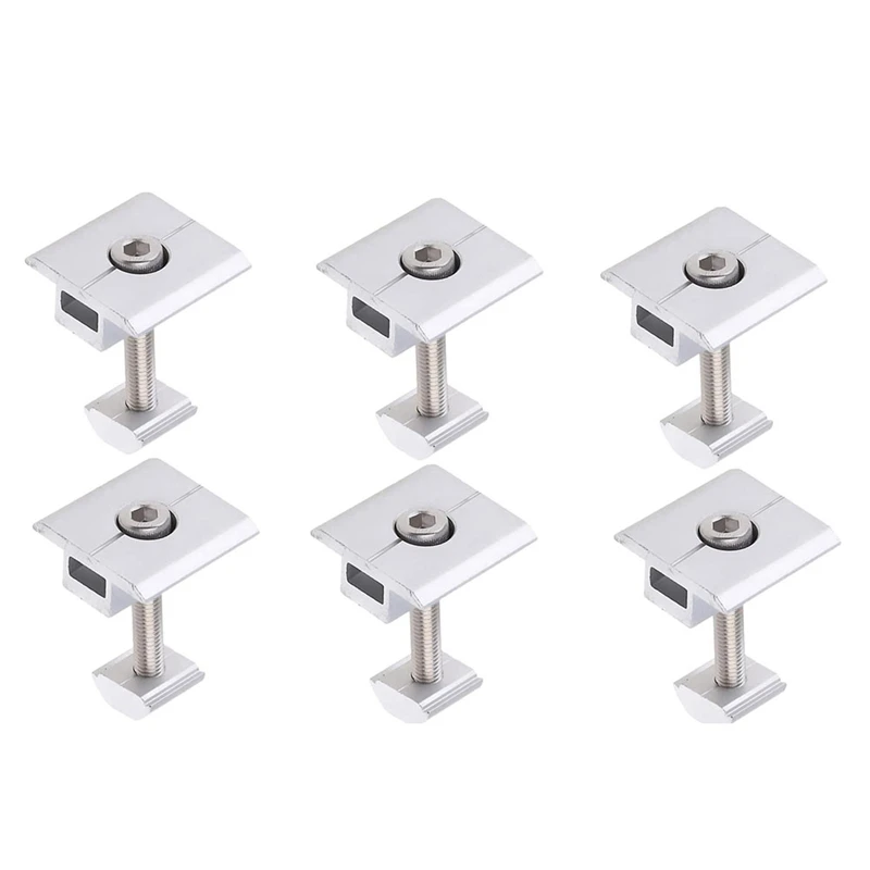 6 Pieces Solar Panel Bracket Centre Clamp Kit T-Shaped Centre Clamp Aluminium Alloy Photovoltaic Solar Panel Centre Clamps 35Mm
6 Pieces Solar Panel Bracket Centre Clamp Kit T-Shaped Centre Clamp Aluminium Alloy Photovoltaic Solar Panel Centre Clamps 35Mm