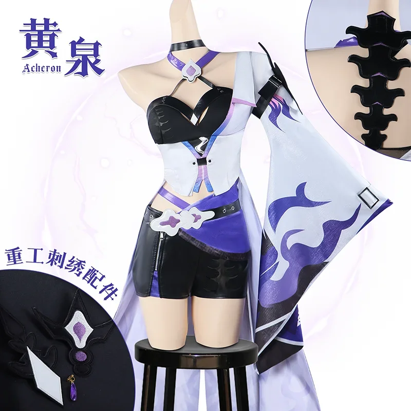 Acheron Cosplay Costume Game Honkai Star Rail Huang Quan Cosplay Dress Outfits Wig Halloween Event RolePlay Suit Party Prop
Acheron Cosplay Costume Game Honkai Star Rail Huang Quan Cosplay Dress Outfits Wig Halloween Event RolePlay Suit Party Prop