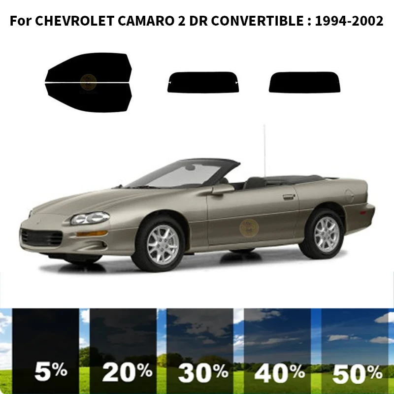 Precut nanoceramics car UV Window Tint Kit Automotive Window Film For CHEVROLET CAMARO 2 DR CONVERTIBLE 1994-2002
Precut nanoceramics car UV Window Tint Kit Automotive Window Film For CHEVROLET CAMARO 2 DR CONVERTIBLE 1994-2002