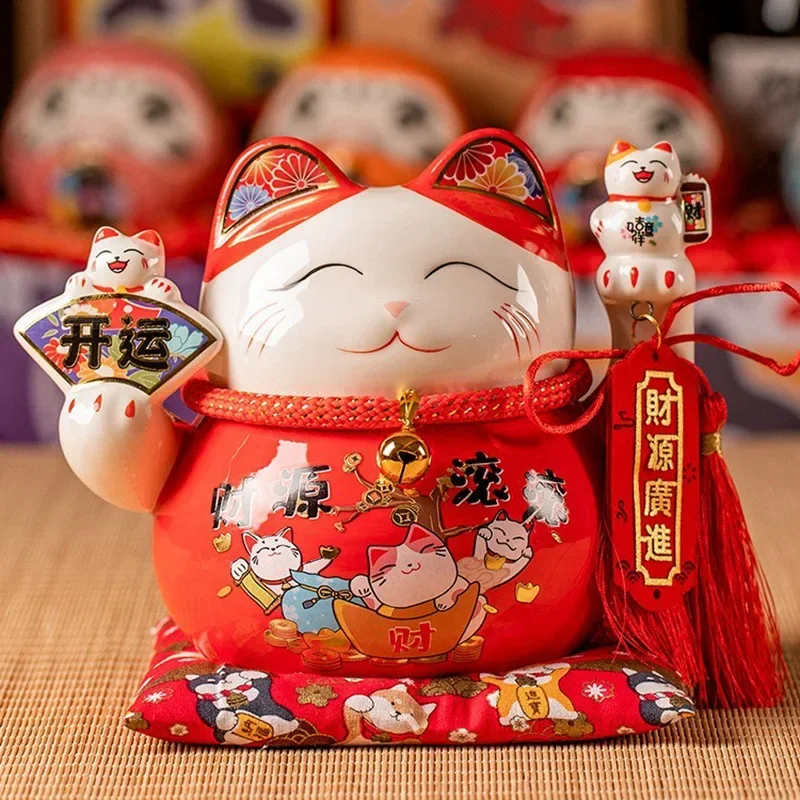 Ceramic Lucky Cat Ornament Entrance Lucky Cat Piggy Bank Household Japanese Company Annual Meeting Souvenir Wholesale
Ceramic Lucky Cat Ornament Entrance Lucky Cat Piggy Bank Household Japanese Company Annual Meeting Souvenir Wholesale
