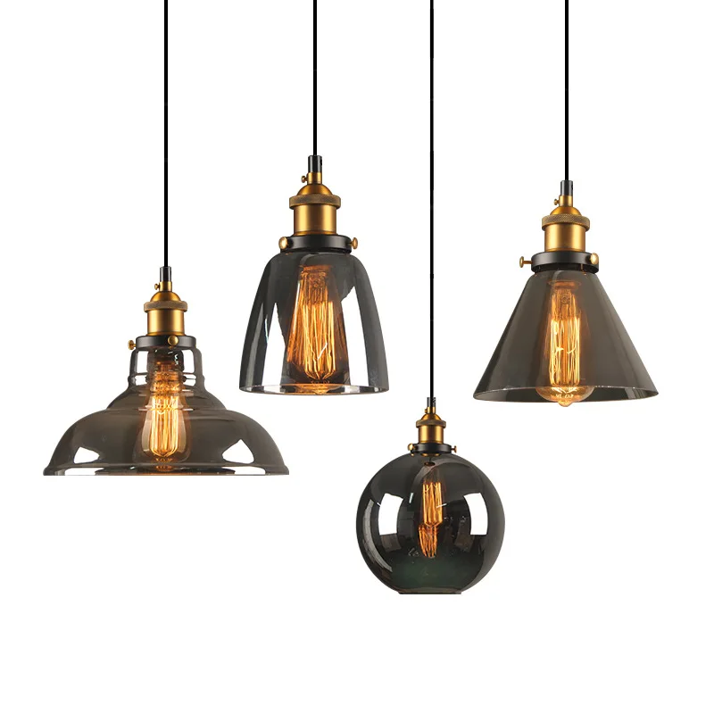Vintage Industrial Style Glass Pendant Light Retro Hanging Lamp Indoor Lustre Living Bed Room Home Decoration Luminaire
Vintage Industrial Style Glass Pendant Light Retro Hanging Lamp Indoor Lustre Living Bed Room Home Decoration Luminaire