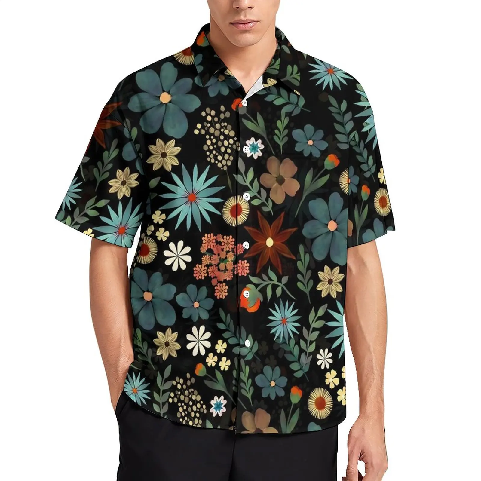 Ditsy Floral Casual Shirt Colorful Flowers Vacation Loose Shirt Hawaii Fashion Blouses Short Sleeve Design Oversized Top
Ditsy Floral Casual Shirt Colorful Flowers Vacation Loose Shirt Hawaii Fashion Blouses Short Sleeve Design Oversized Top