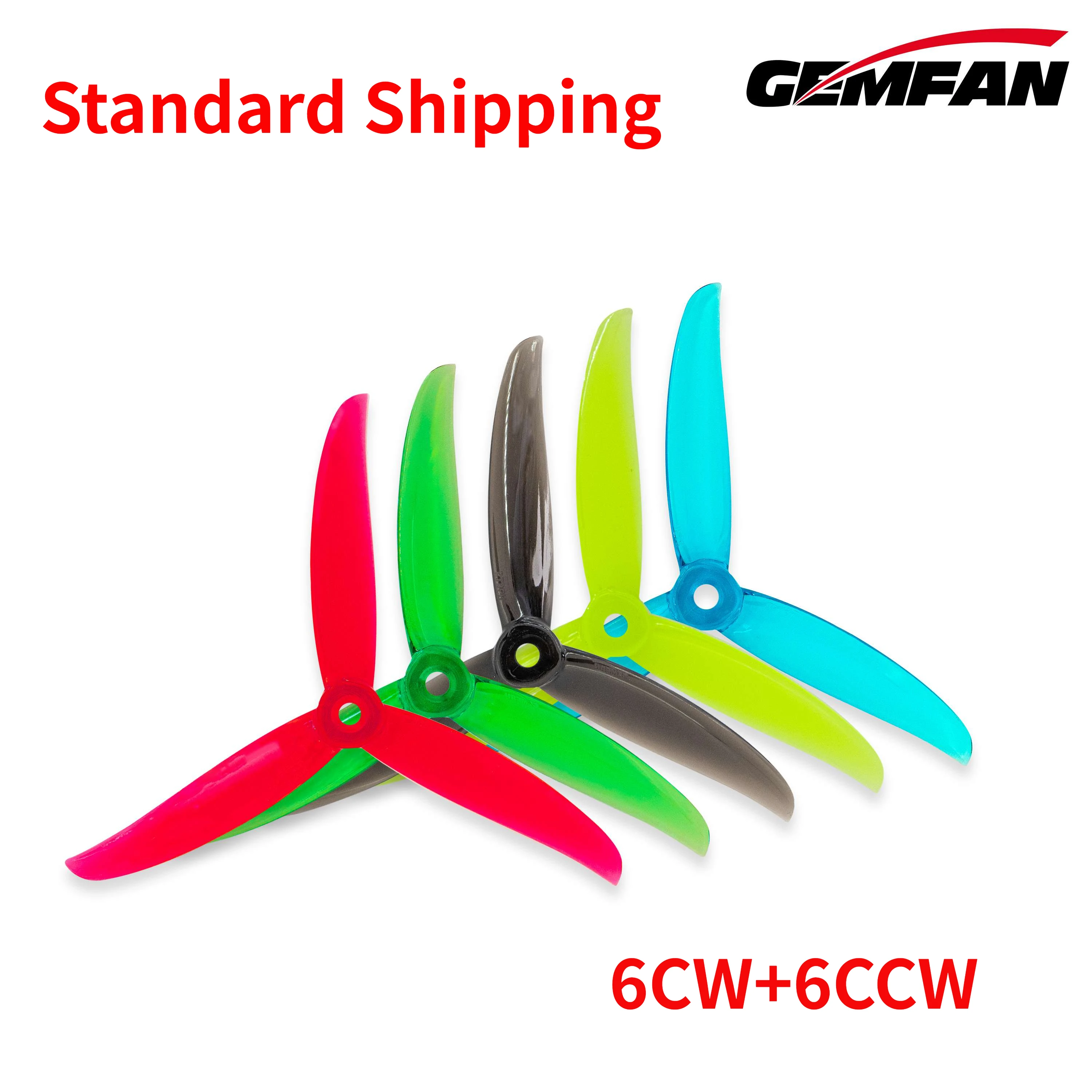 6Pairs(6CW+6CCW) Gemfan Vannystyle Vanover 5136 5.1X3.6X3 3-Blade PC Propeller for FPV Freestyle 5inch Drones DIY Parts
6Pairs(6CW+6CCW) Gemfan Vannystyle Vanover 5136 5.1X3.6X3 3-Blade PC Propeller for FPV Freestyle 5inch Drones DIY Parts