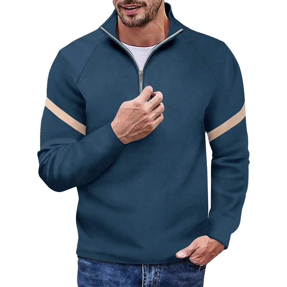 Fashion Men's Zip Collar T-shirt Casual Long Sleeve Solid Color Slim Fit Sport Wear T Shirt Tops Tees Clothing
Fashion Men's Zip Collar T-shirt Casual Long Sleeve Solid Color Slim Fit Sport Wear T Shirt Tops Tees Clothing