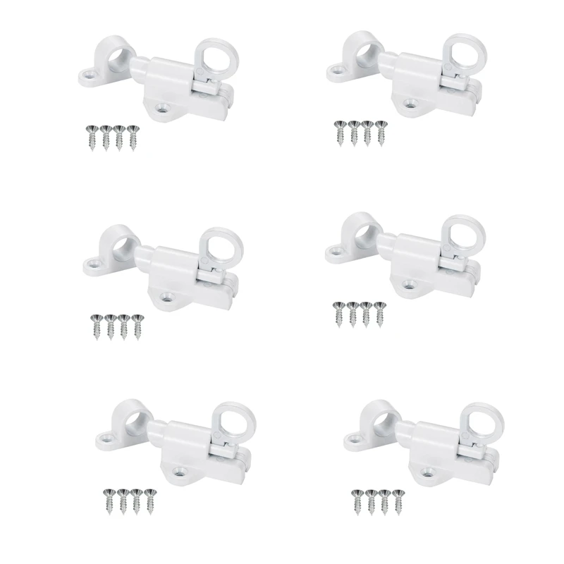 Hot-6X Aluminum Alloy Security Automatic Window Gate Lock Spring Bounce Door Bolt Latch, White
Hot-6X Aluminum Alloy Security Automatic Window Gate Lock Spring Bounce Door Bolt Latch, White