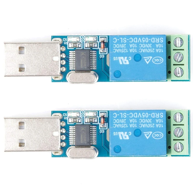 2X USB Relay Module USB Intelligent Control Switch USB Switch For LCUS-1 Type Electronic Converter
2X USB Relay Module USB Intelligent Control Switch USB Switch For LCUS-1 Type Electronic Converter