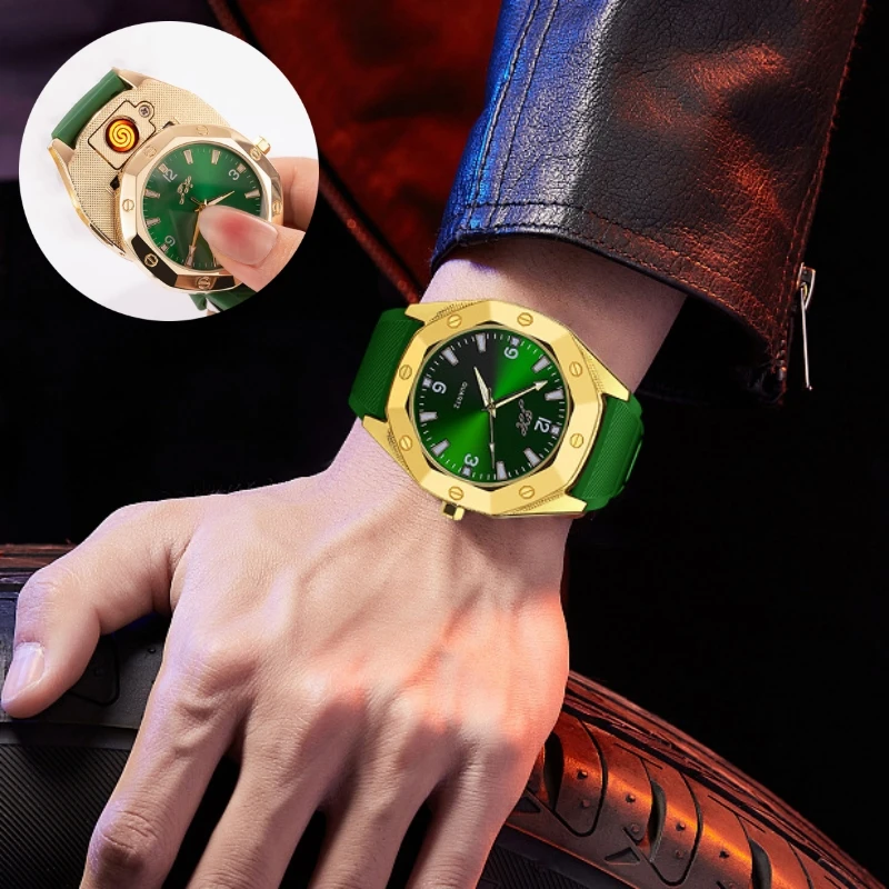 New Metal Watch USB Lighter Creative Windproof Charging Men's Multifunctional Lighter Cigarette Accessories Men's Gift
New Metal Watch USB Lighter Creative Windproof Charging Men's Multifunctional Lighter Cigarette Accessories Men's Gift