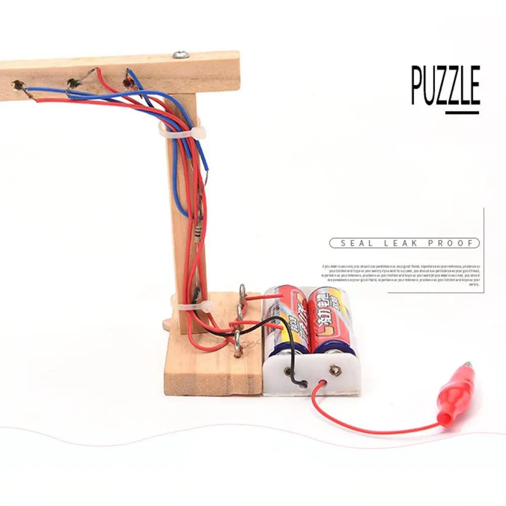 

DIY Wooden STEM School Projects Science Experiment Educational Kits Physics Learning Traffic Light Model