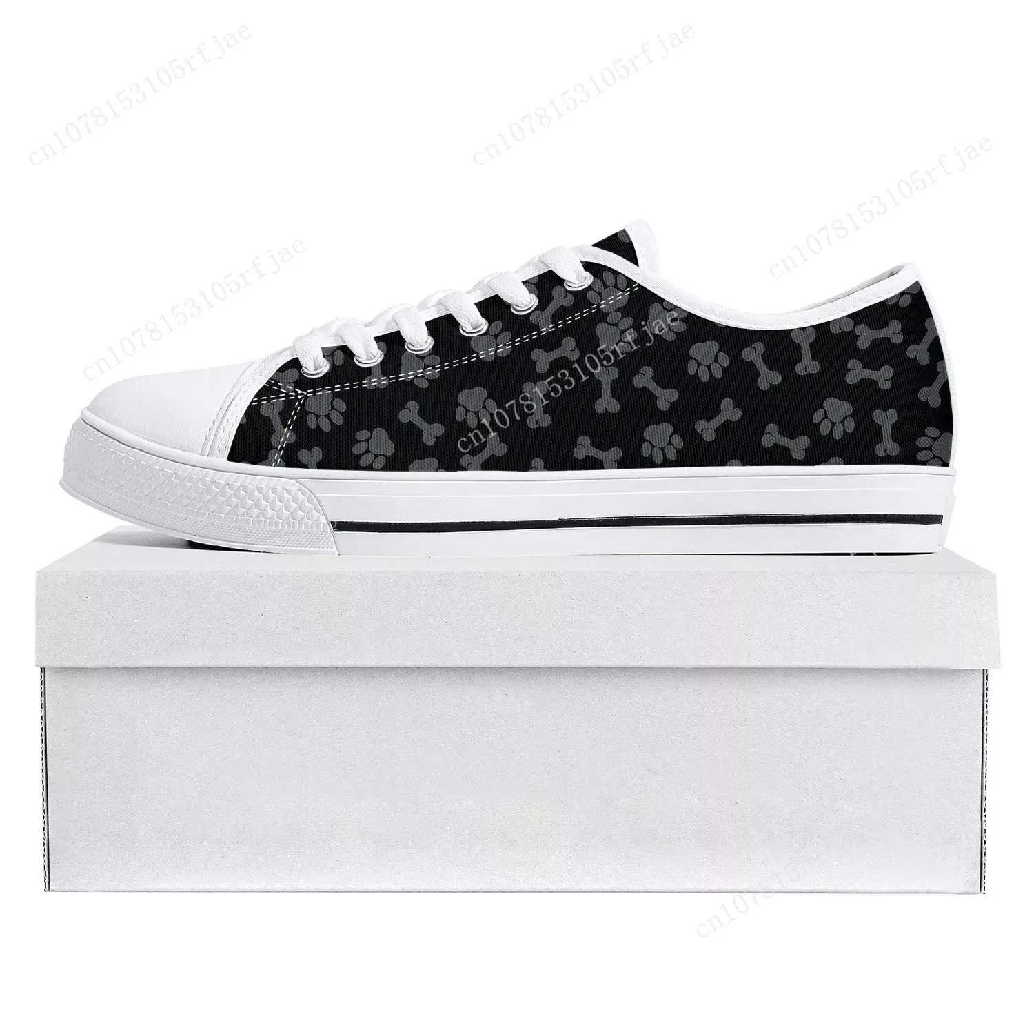 

Dog Paw Print Pet Dog Low Top High Quality Sneakers Mens Womens Teenager Canvas Sneaker Prode Casual Couple Shoes Custom Shoe