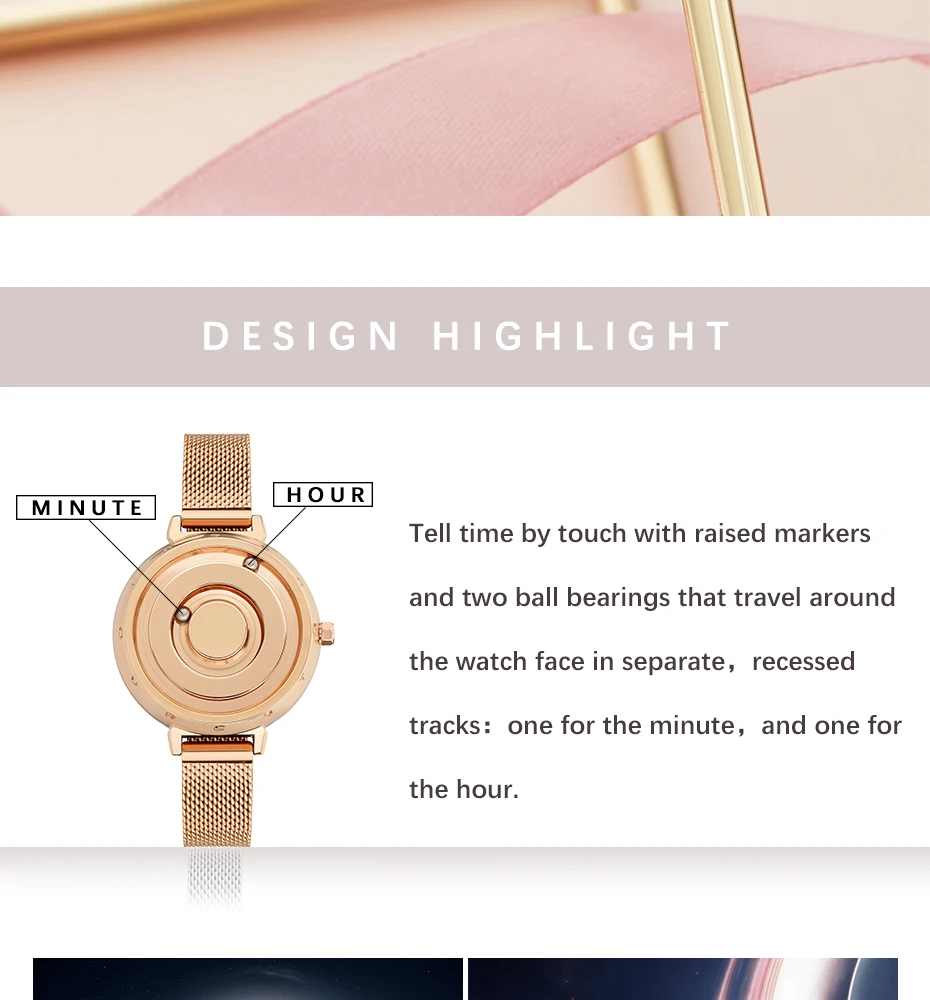 Eutour New Original Magnetic Rosegold Trend Women's Watch Female Student Quartz Minimalist Plant Fashion Stainless Steel Belt Eutour New Original Magnetic Rosegold Trend Women's Watch Female Student Quartz Minimalist Plant Fashion Stainless Steel
