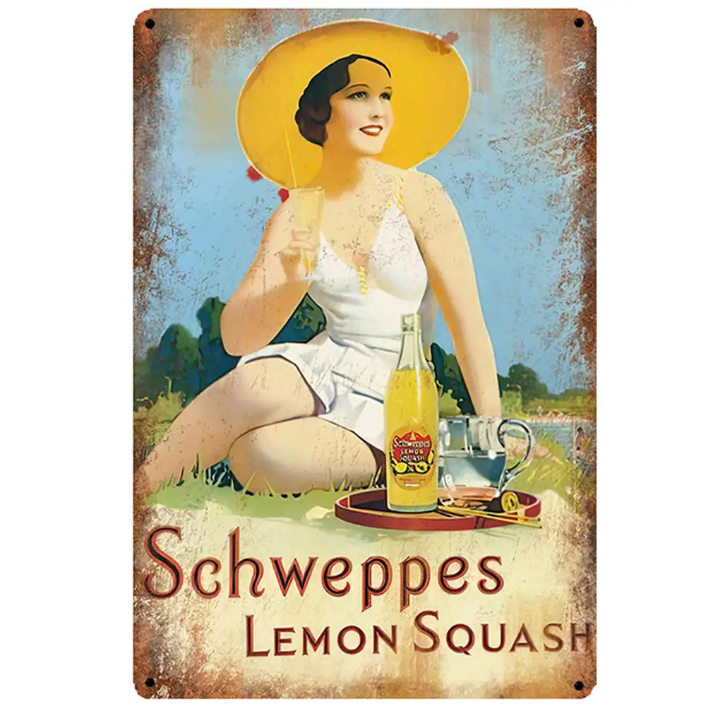 Retro Design Lemon Squash Tin Metal Signs Wall Art | Thick Tinplate Print Poster Wall Decoration for Bar
Retro Design Lemon Squash Tin Metal Signs Wall Art | Thick Tinplate Print Poster Wall Decoration for Bar