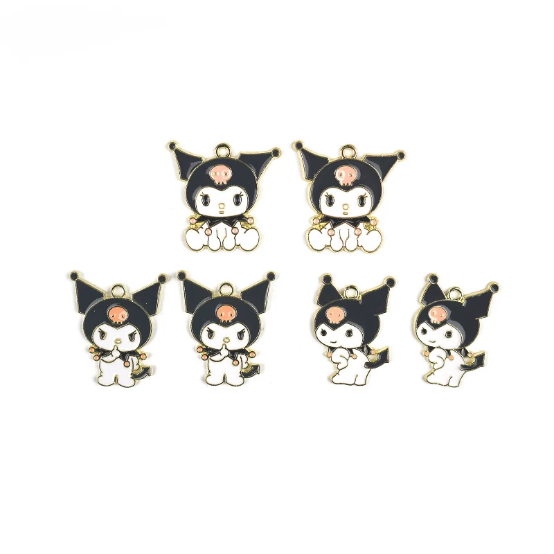 10PCS Sanrio Little Devil Mischievous kuromi DIY Alloy Jewelry Accessories Gold Cartoon Drip Oil Hair Ornament Keychain Pendant
10PCS Sanrio Little Devil Mischievous kuromi DIY Alloy Jewelry Accessories Gold Cartoon Drip Oil Hair Ornament Keychain Pendant