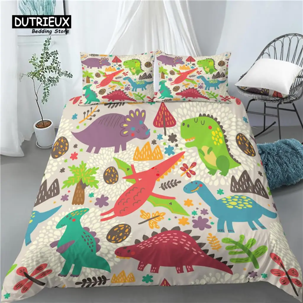 Home Living Luxury 3D Cartoon Dinosaur Print 2/3Pcs Comfortable Duvet Cover PillowCase Bedding Sets Queen and King EU/US/AU Size
Home Living Luxury 3D Cartoon Dinosaur Print 2/3Pcs Comfortable Duvet Cover PillowCase Bedding Sets Queen and King EU/US/AU Size