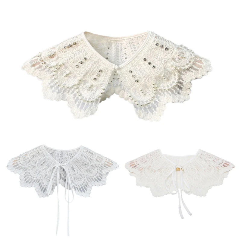 Embroidered Faux Collar Decorative Collars for Sweater Removable Floral False Collar Women Adjustable Neck Shawl Dropship
Embroidered Faux Collar Decorative Collars for Sweater Removable Floral False Collar Women Adjustable Neck Shawl Dropship