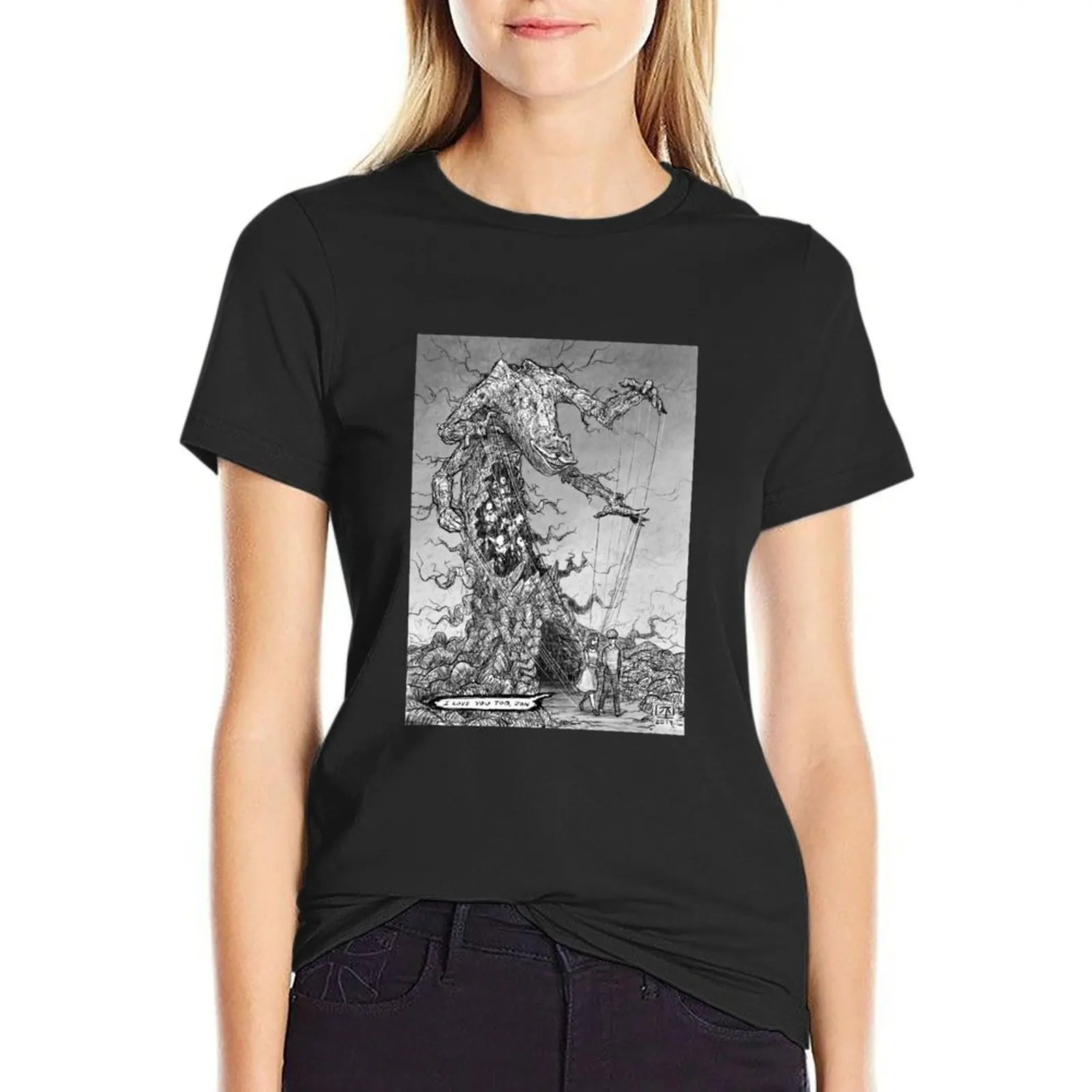 Tender Gorefield, The Puppeteer T-Shirt Short sleeve tee graphics kawaii clothes Women's cotton t-shirt
Tender Gorefield, The Puppeteer T-Shirt Short sleeve tee graphics kawaii clothes Women's cotton t-shirt