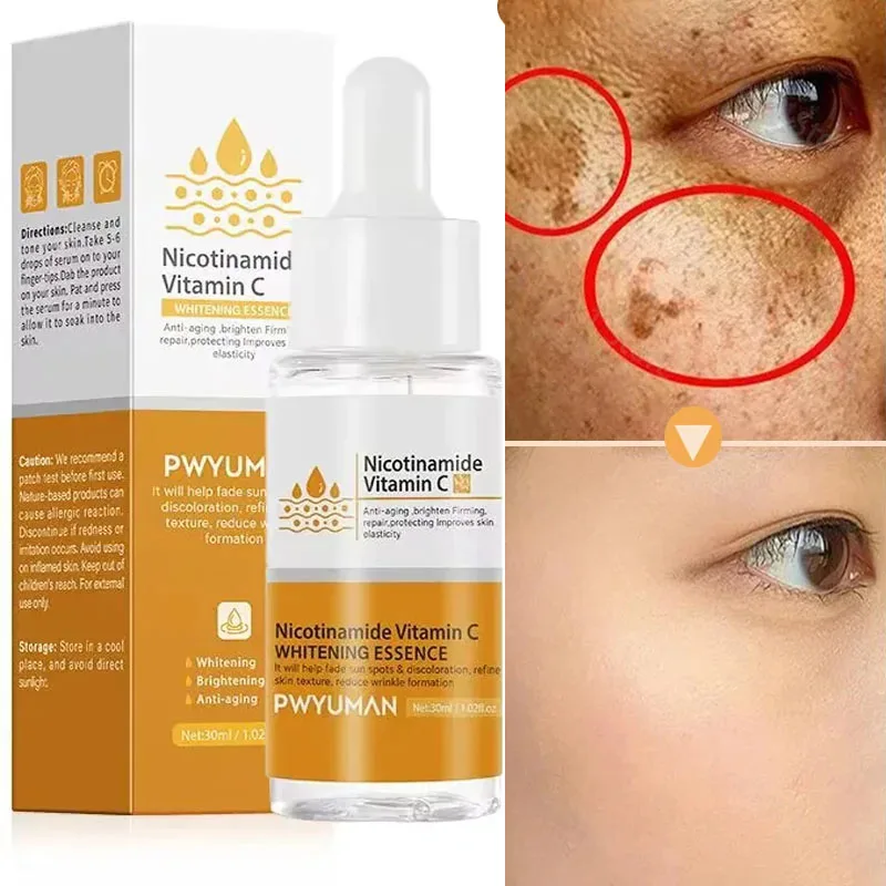 Vitamin C Whitening Face Serum Freckles Nicotinamide Remove Melasma Fade Melanin Anti-wrinkle Moisturizing Brightening Skin Care
Vitamin C Whitening Face Serum Freckles Nicotinamide Remove Melasma Fade Melanin Anti-wrinkle Moisturizing Brightening Skin Care