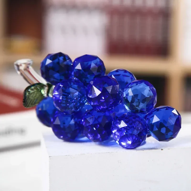 Creative home crafts decoration crystal grape harvest mature wedding full moon gift living room plaid cabinet decoration 
Creative home crafts decoration crystal grape harvest mature wedding full moon gift living room plaid cabinet decoration
