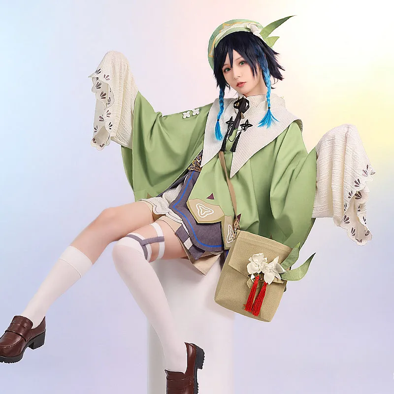 COFUN Genshin Impact Venti Juvenile Memory Game Suit Lovely Uniform Cosplay Costume Halloween Party Activity Outfit
COFUN Genshin Impact Venti Juvenile Memory Game Suit Lovely Uniform Cosplay Costume Halloween Party Activity Outfit