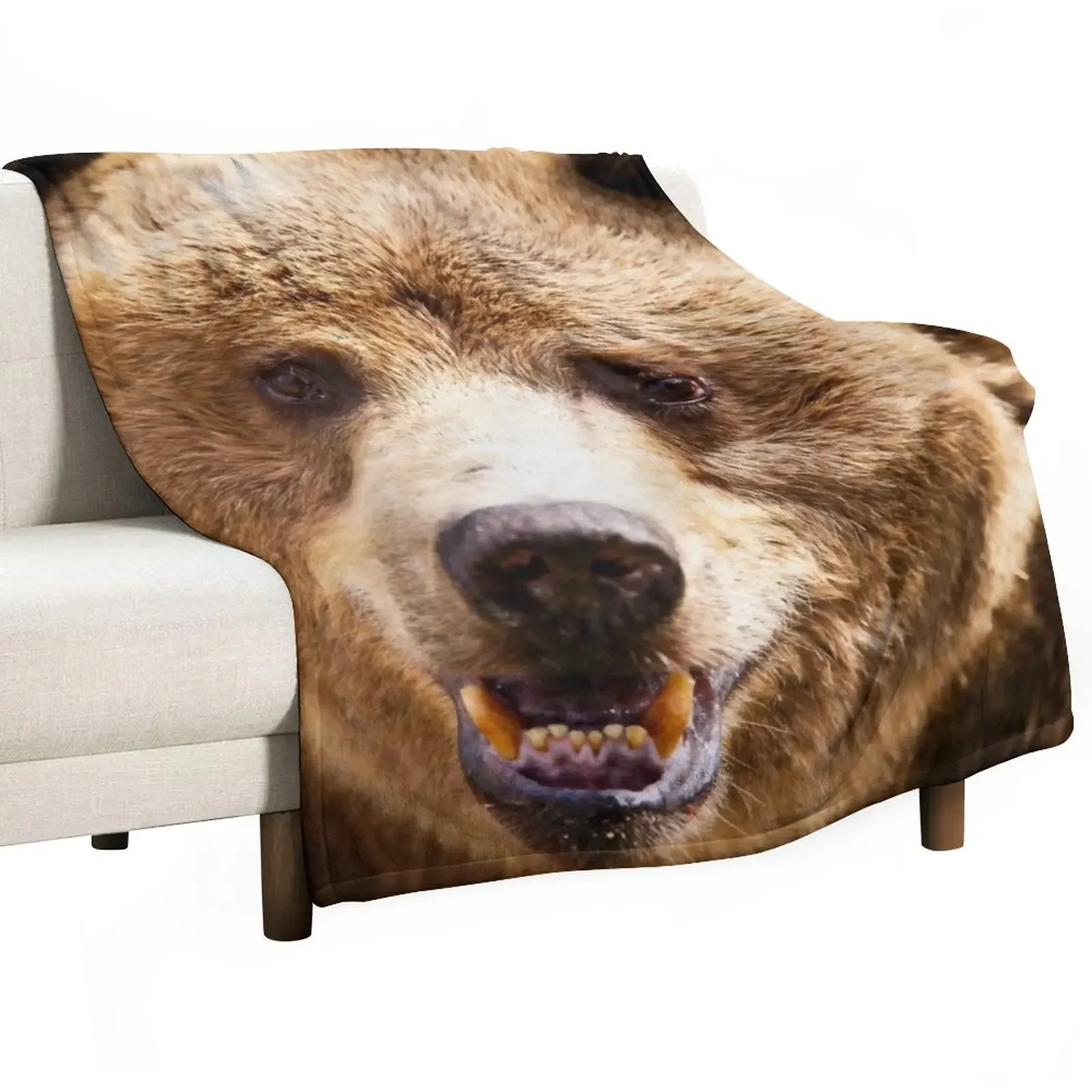 Brown Grizzly Bear Throw Blanket Decorative Throw Baby Loose warm winter Blankets
Brown Grizzly Bear Throw Blanket Decorative Throw Baby Loose warm winter Blankets