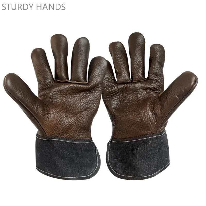 Premium Thickened Cowhide Gardening Glove Wear Resistant Anti-scalding Welding Gloves Mechanical Repairing Safety Working Gloves
Premium Thickened Cowhide Gardening Glove Wear Resistant Anti-scalding Welding Gloves Mechanical Repairing Safety Working Gloves