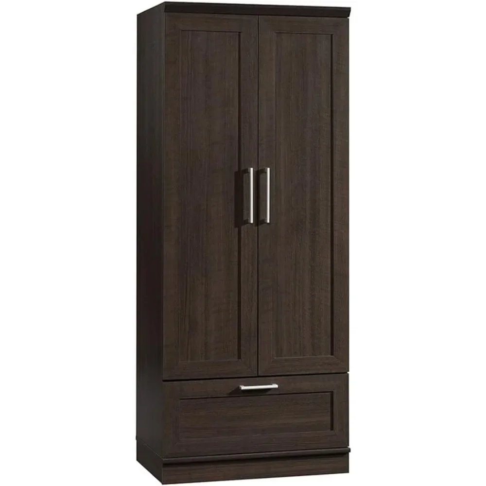 

L: 28.98" X W: 20.95" X H: 71.18" Open Cabinet Storage HomePlus Wardrobe/Pantry Cabinets Dakota Oak Finish Freight Free Armoire