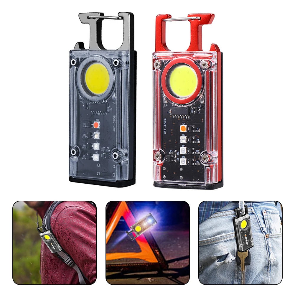 1pc Keychain LED Light With Hook Loop Magnetic Type-c 8 Gears 80*31mm 39g 500 Lumens For Outdoor Camping Bicycle Accessories
1pc Keychain LED Light With Hook Loop Magnetic Type-c 8 Gears 80*31mm 39g 500 Lumens For Outdoor Camping Bicycle Accessories