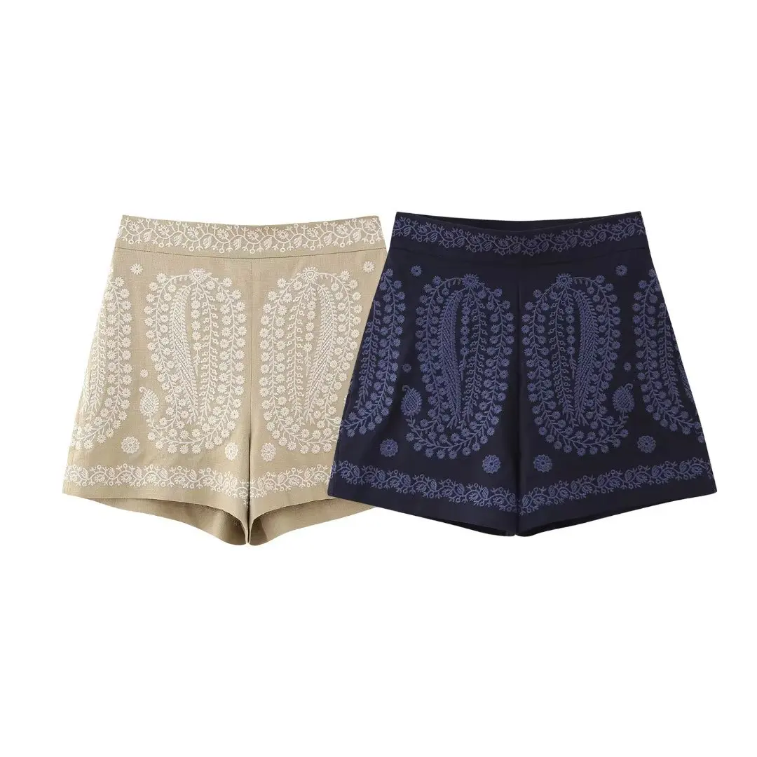 2023 Summer New European and American Cross border Women's Street Fashion Casual Versatile Linen Embroidery Shorts w03 3733
2023 Summer New European and American Cross border Women's Street Fashion Casual Versatile Linen Embroidery Shorts w03 3733