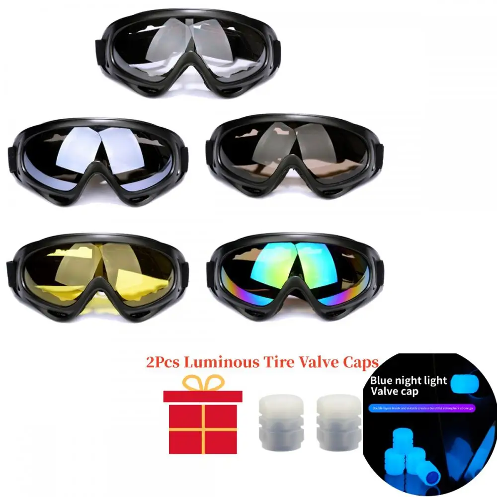 

Motorcycle Glasses Anti Glare Motocross Sunglasses Sports Ski Goggles Windproof Dustproof UV Protective Gears Accessories