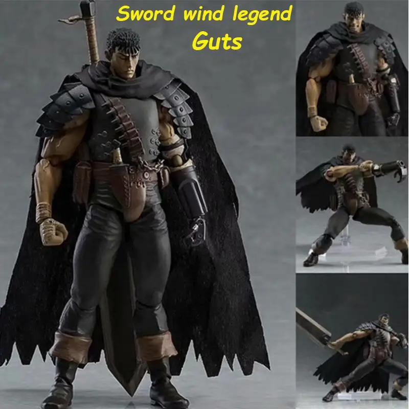 17cm Anime Berserk Guts Assembly Pvc Action Figure Anime Black Swordsman Baserk Change Face Ver.model Toy For Kids Boy Gifts 
17cm Anime Berserk Guts Assembly Pvc Action Figure Anime Black Swordsman Baserk Change Face Ver.model Toy For Kids Boy Gifts