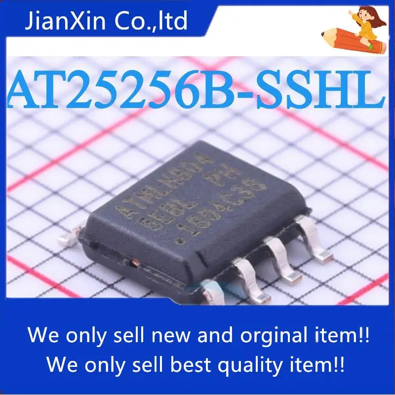 10 шт. 100% оригинальная новая модель AT25256B Стандартная печать: 5EB L B SOP8 pin SMD IC
10 шт. 100% оригинальная новая модель AT25256B Стандартная печать: 5EB L B SOP8 pin SMD IC