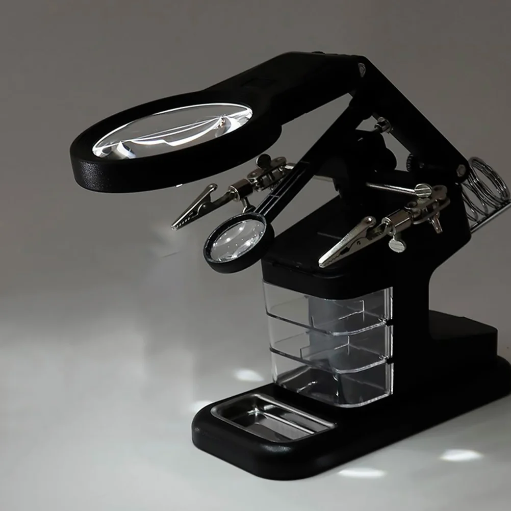 10 LED Multifunctional Soldering Iron Kit Magnifier Station with Light Table Desktop Abs Tabletop
10 LED Multifunctional Soldering Iron Kit Magnifier Station with Light Table Desktop Abs Tabletop