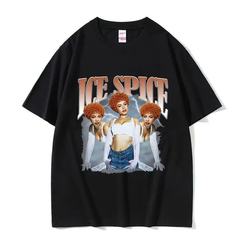 Rapper Ice Spice Graphic Print T Shirt Men Women's Retro Fashion Cotton Short Sleeve T-Shirts Hip Hop Clothing Oversized T-shirt
Rapper Ice Spice Graphic Print T Shirt Men Women's Retro Fashion Cotton Short Sleeve T-Shirts Hip Hop Clothing Oversized T-shirt